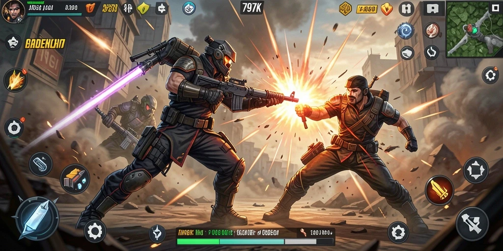 Gameplay seru dan mendebarkan dalam 797K.