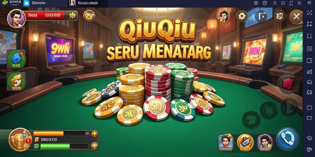 Tampilan menarik dari gameplay QiuQiu di 9WIN.