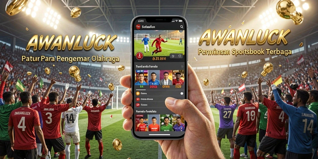 Tampilan screenshot utama AWANLUCK saat melakukan taruhan olahraga.