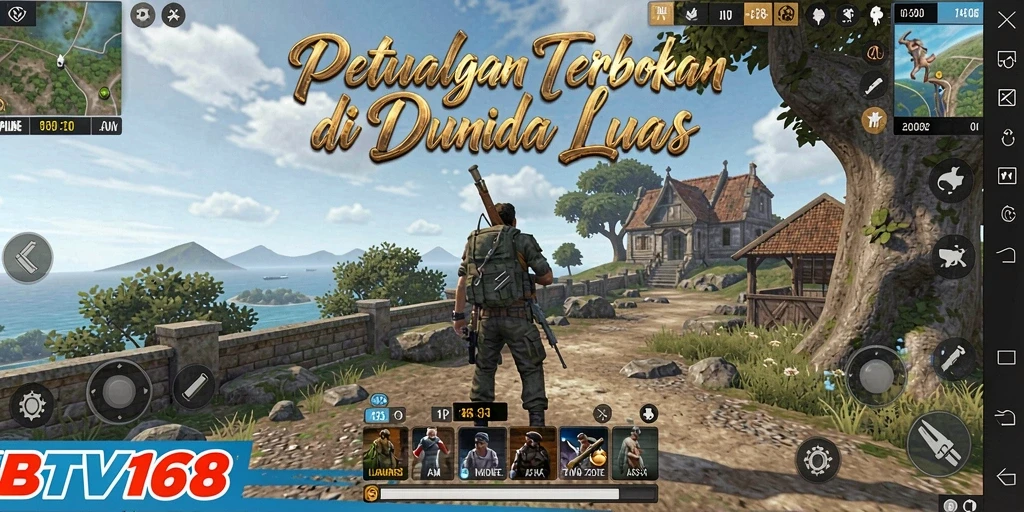 Tampilan gameplay BTV168 di dunia Open World yang luas.