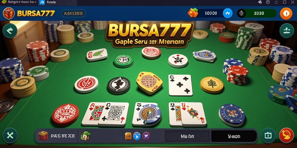 Tampilan gameplay Gaple yang menegangkan di BURSA777.