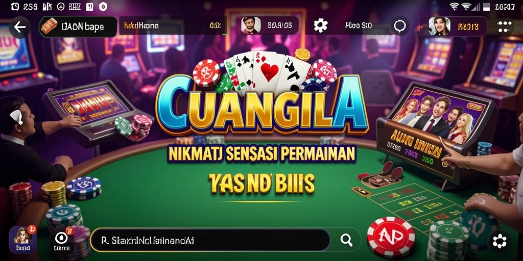 Screenshot gameplay CUANGILA menampilkan keasyikan bermain Kasino.