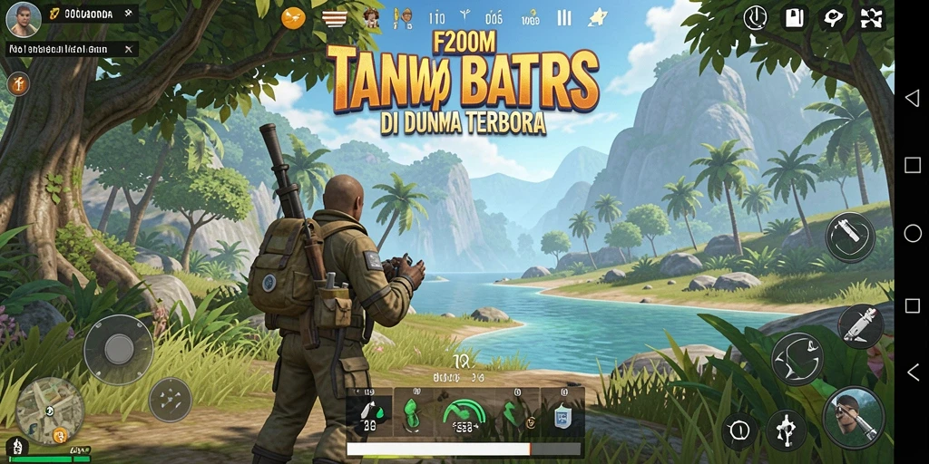 Tampilan gameplay F200M yang menonjolkan eksplorasi dunia terbuka.