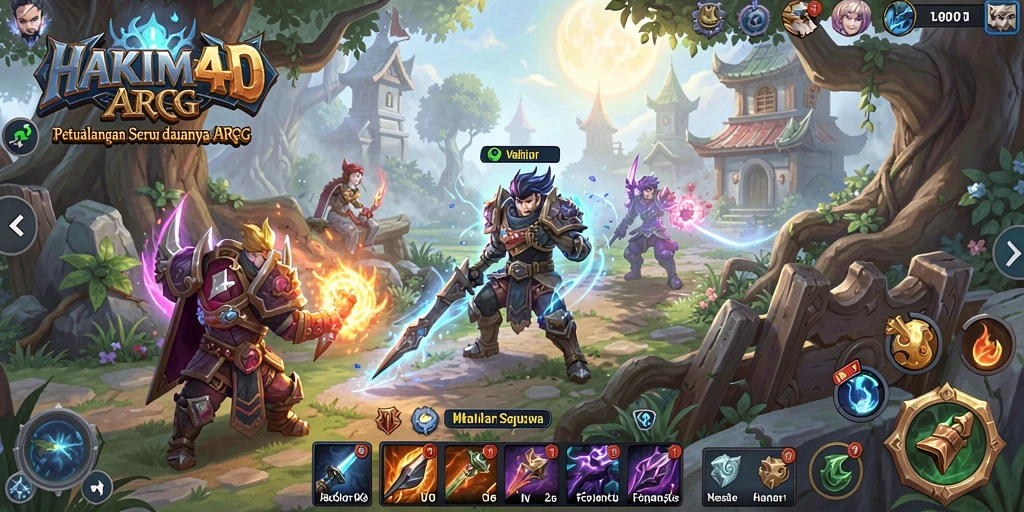 Tampilan gameplay HAKIM4D yang menegangkan dan penuh aksi.