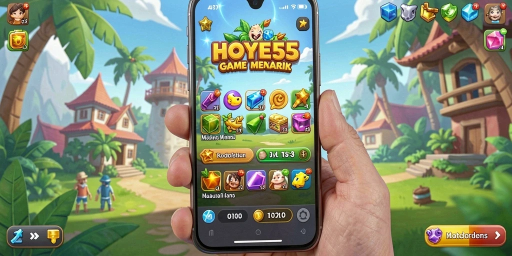 Tampilan gameplay seru dan penuh warna dari HOYE55.