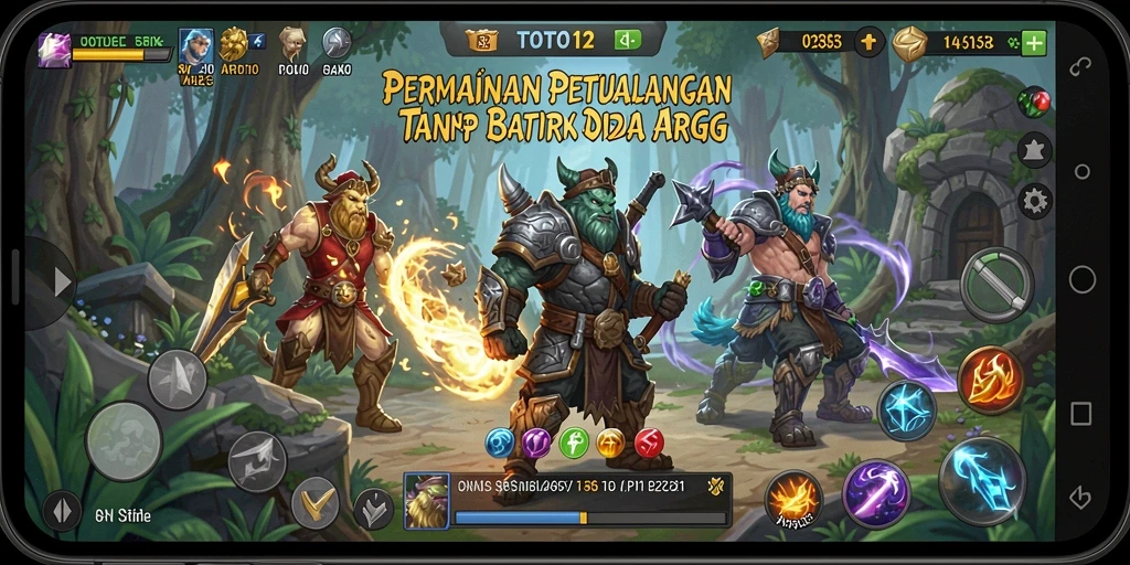 Screenshot utama TOTO12 menampilkan aksi pertarungan yang mendebarkan.